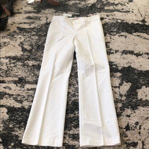 Banana Republic white cotton pants